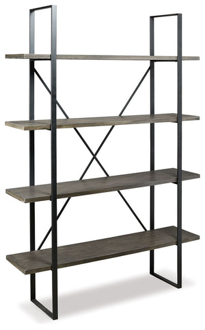 Gilesgrove - Bookcase - Black / Gray - R&R Furniture Gallery (Fountain Valley, CA)