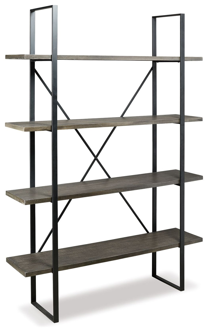 Gilesgrove - Bookcase - Black / Gray - R&R Furniture Gallery (Fountain Valley, CA)