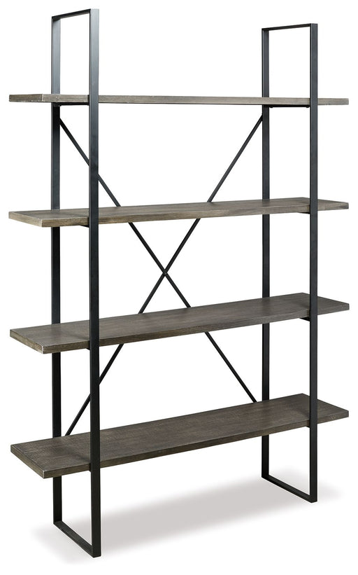 Gilesgrove - Bookcase - Black / Gray - R&R Furniture Gallery (Fountain Valley, CA)