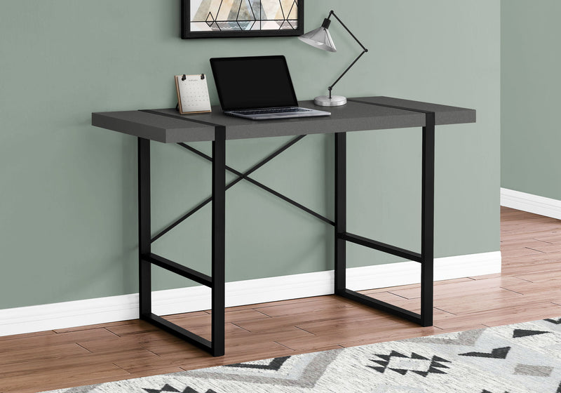Computer Desk For Home Office, Laptop, Modern Convenient Design - Gray - R&R Furniture Gallery (Fountain Valley, CA)
