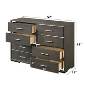 Escher - Dresser - Gray Oak - R&R Furniture Gallery (Fountain Valley, CA)