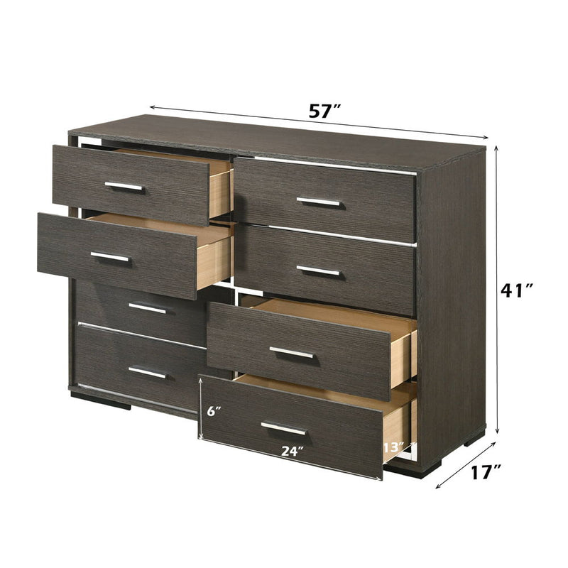 Escher - Dresser - Gray Oak - R&R Furniture Gallery (Fountain Valley, CA)