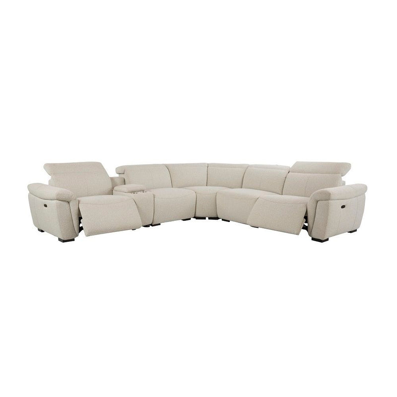 Dayana - Power Motion Sectional Sofa - Beige Boucle - R&R Furniture Gallery (Fountain Valley, CA)