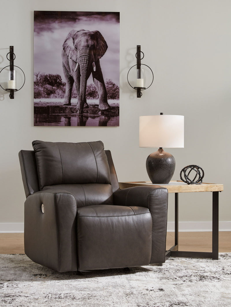 Boxmere - Power Rocker Recliner - Storm - R&R Furniture Gallery (Fountain Valley, CA)