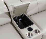 1224 - 6-Piece L-Shaped Sectional Sofa In With 3 Power Recliners & Power Headrests - R&R Furniture Gallery (Fountain Valley, CA)