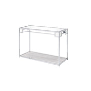 Asbury - Console Table - Mirrored & Chrome - R&R Furniture Gallery (Fountain Valley, CA)