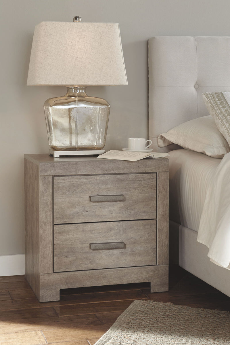 Culverbach - 5 Pc. - Dresser, Mirror, Queen Upholstered Bed, 2 Nightstands - Gray - R&R Furniture Gallery (Fountain Valley, CA)