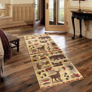 Nature's Nest - 5'3" X 7'3" Polypropylene, Lodge Area Rug - Multi / Beige - R&R Furniture Gallery (Fountain Valley, CA)
