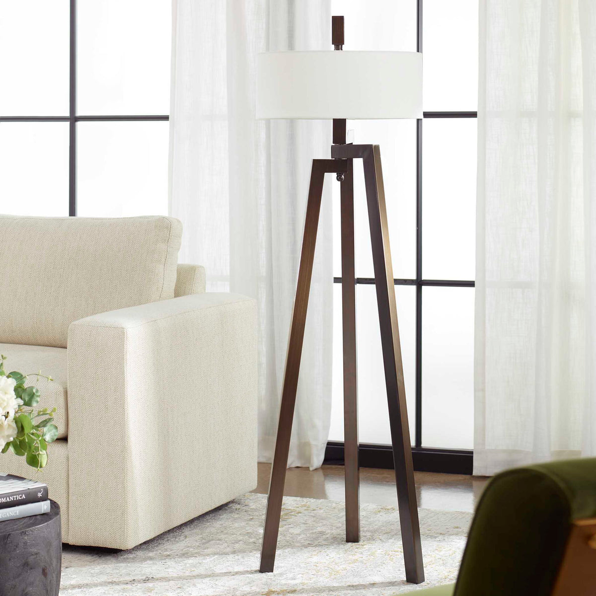 Mondovi - Modern Floor Lamp - Dark Brown