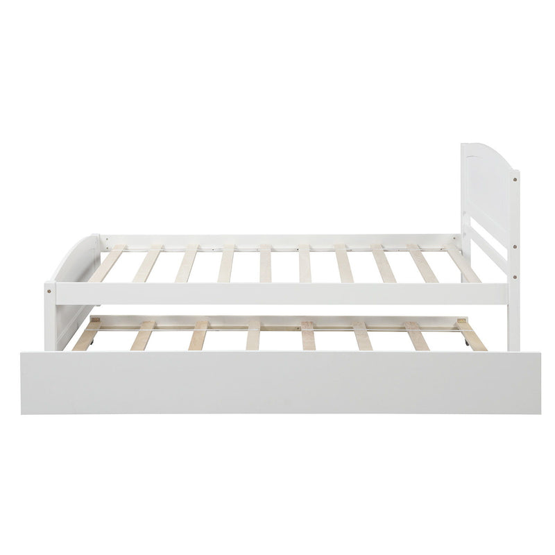 Platform Bed & Headboard, Footboard And Wood Slat Support - R&R Furniture Gallery (Fountain Valley, CA)