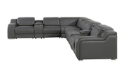 1116 - Power Reclining Italian Leather Sectional - R&R Furniture Gallery (Fountain Valley, CA)