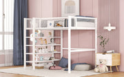 Loft Bed With 4 Tier Shelves And Storage - R&R Furniture Gallery (Fountain Valley, CA)