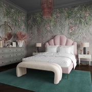 Leigh - Velvet Channeled Bench - R&R Furniture Gallery (Fountain Valley, CA)