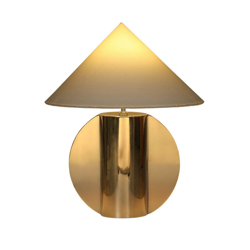 Geo - Semi-Circled Table Lamp - Chrome - R&R Furniture Gallery (Fountain Valley, CA)