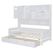 Daybed With All-In-One Cabinet And Shelf - R&R Furniture Gallery (Fountain Valley, CA)
