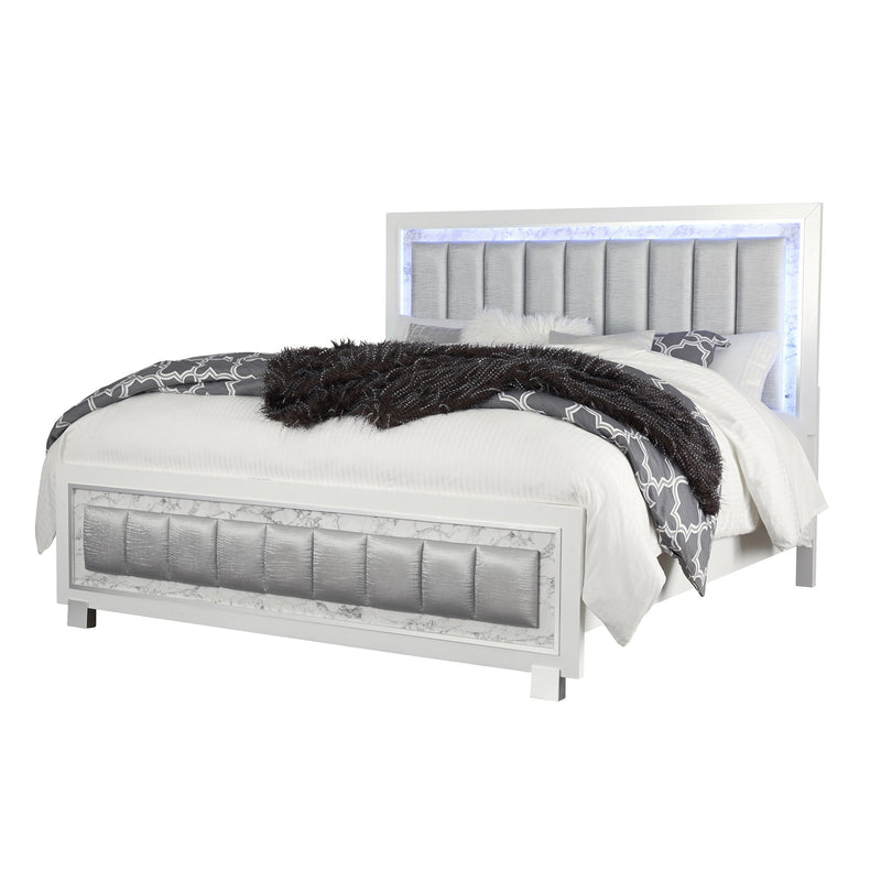 Skye - Bed Elegant Design - R&R Furniture Gallery (Fountain Valley, CA)