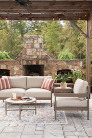 Bluff Trail - Loveseat, Lounge Chairs, Tables Set (Set of 5) - Beige - R&R Furniture Gallery (Fountain Valley, CA)