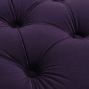Dawn - Tufted Round Ottoman Nailhead Accents - Purple - R&R Furniture Gallery (Fountain Valley, CA)