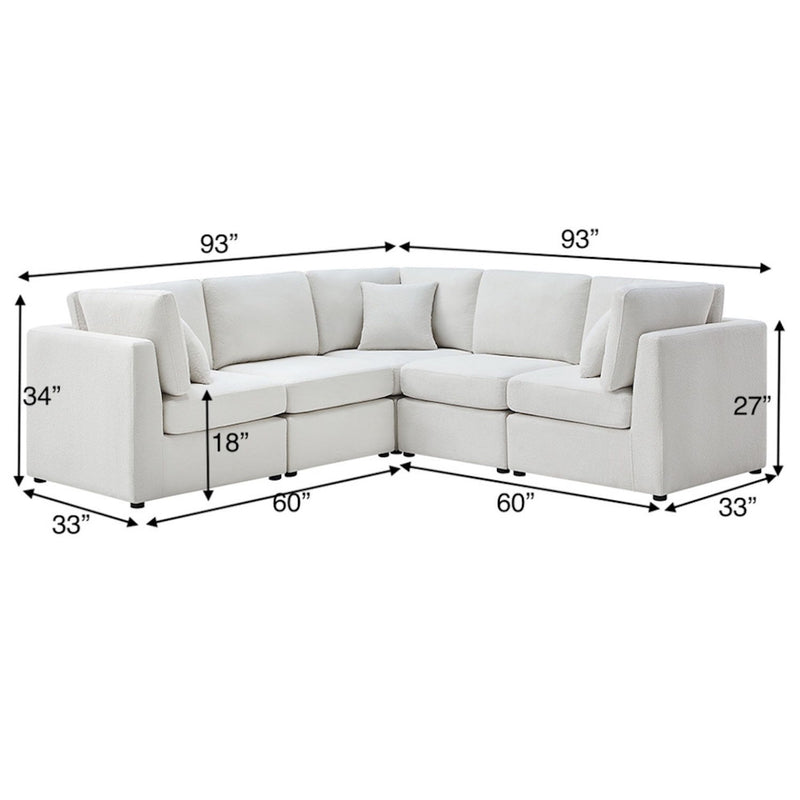 Chauncy - 5 Piece Sectional - R&R Furniture Gallery (Fountain Valley, CA)