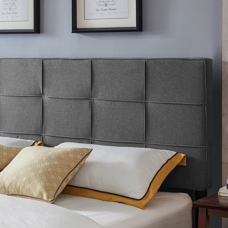 King / California King Sized Headboard - Charcoal Gray - R&R Furniture Gallery (Fountain Valley, CA)