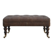 Buffalo - Ottoman With Castor Legs - R&R Furniture Gallery (Fountain Valley, CA)