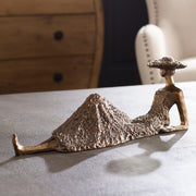 Antique bronze sculpture titled Summer Days by Uttermost, featuring a detailed figurine design in a decorative art style.