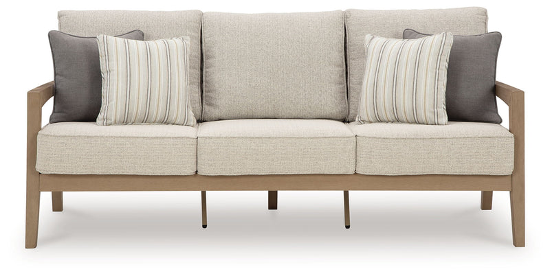Hallow Creek - Sofa With Cushion - Driftwood - R&R Furniture Gallery (Fountain Valley, CA)