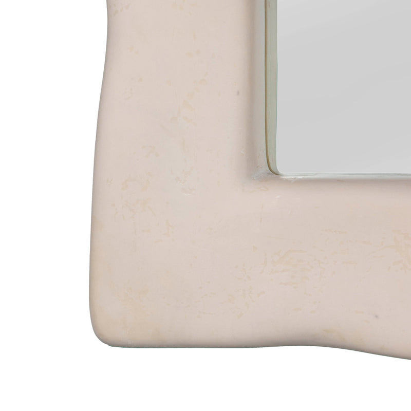 Kaia - Textured Floor Mirror - Cream - R&R Furniture Gallery (Fountain Valley, CA)