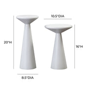 Gianna - Concrete Accent Tables (Set of 2) - White - R&R Furniture Gallery (Fountain Valley, CA)