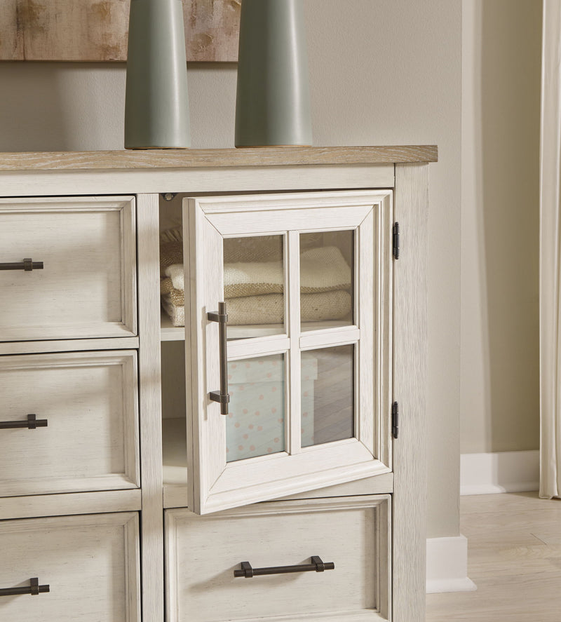 Shaybrock - Dresser - Antique White / Brown - R&R Furniture Gallery (Fountain Valley, CA)