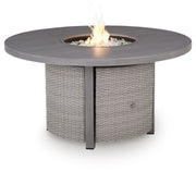 Half Moon Beach - Round Fire Pit Table - Gray - R&R Furniture Gallery (Fountain Valley, CA)