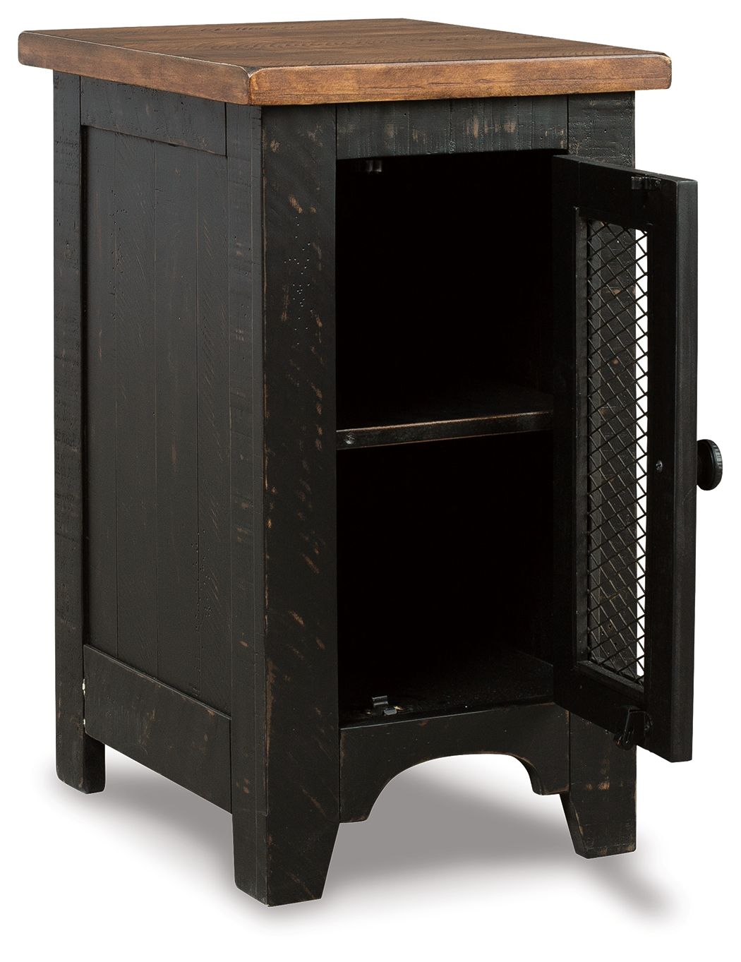 Valebeck - Chair Side End Table - Black / Brown - R&R Furniture Gallery (Fountain Valley, CA)