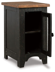 Valebeck - Chair Side End Table - Black / Brown - R&R Furniture Gallery (Fountain Valley, CA)