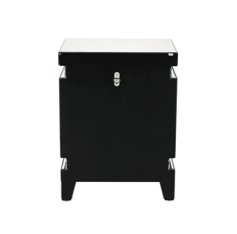 Lotus - Accent Table - Mirrored & Faux Ice Cube Crystals - R&R Furniture Gallery (Fountain Valley, CA)