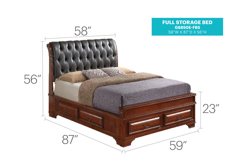 Storage Bed Elegant Transitional - R&R Furniture Gallery (Fountain Valley, CA)