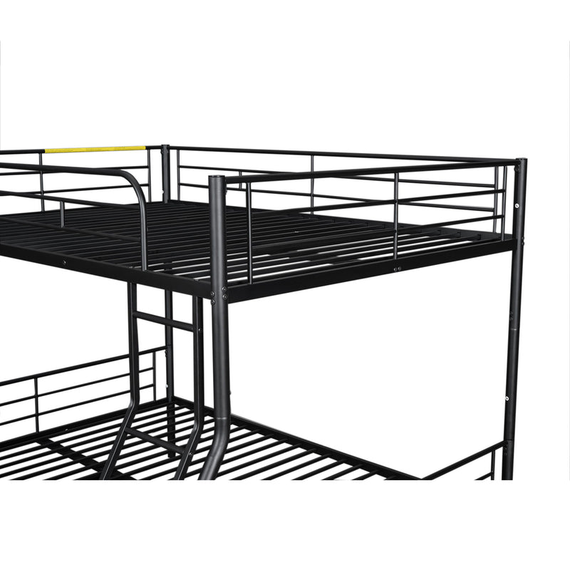 Steel construction bunk bed by DreamHaus featuring sturdy frame and two stacked sleeping areas in a modern bedroom setting.