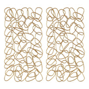 Set of two gold wall art decor pieces by Uttermost, featuring modern circular design for stylish home wall decoration.
