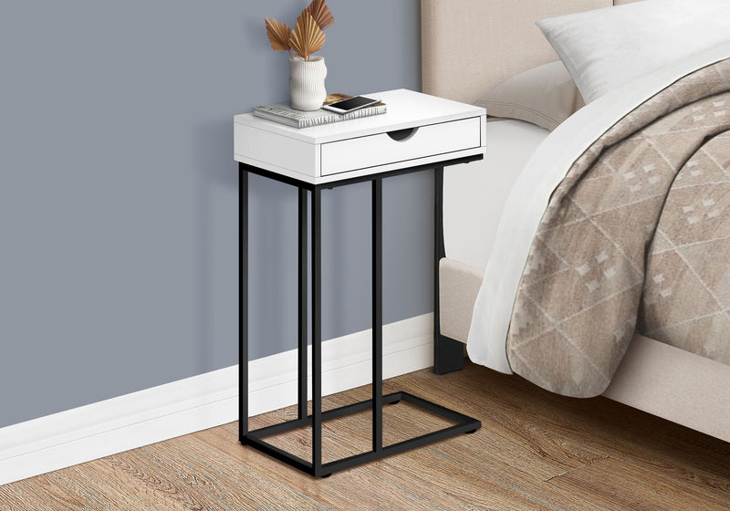 Accent Table, C - Shaped Contemporary & Modern Versatile Design - R&R Furniture Gallery (Fountain Valley, CA)