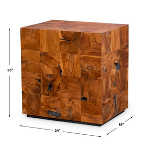 Teak Tac Toe - End Table