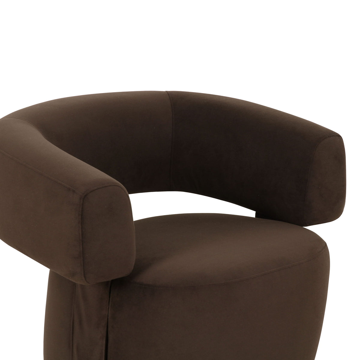 River - Performance Velvet Swivel Accent Chair - Chocolate Brown - R&R Furniture Gallery (Fountain Valley, CA)