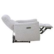 Eastre - Power Motion Recliner With USB Port - Beige Chenille - R&R Furniture Gallery (Fountain Valley, CA)