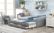 Twin Size Daybed With Trundle And Drawers - R&R Furniture Gallery (Fountain Valley, CA)