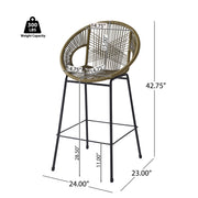 Ferrara - Outdoor Patio Barstool (Set of 2) - R&R Furniture Gallery (Fountain Valley, CA)