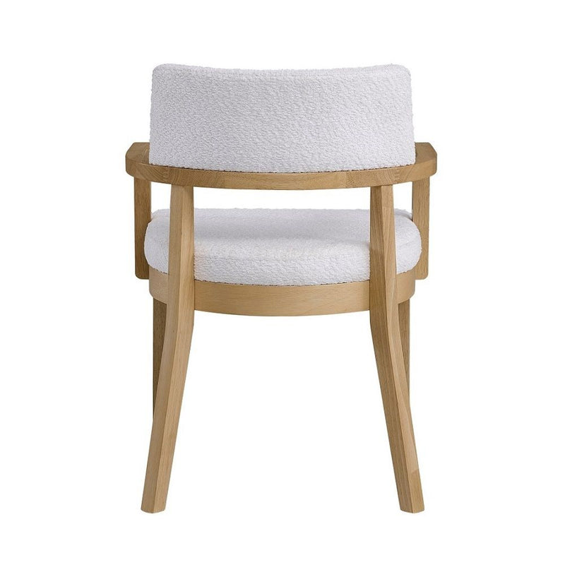 Kasem - Arm Chair (Set of 2) - Gorge Fabric & Oak - R&R Furniture Gallery (Fountain Valley, CA)