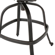 Outdoor Cast Aluminum Swivel Bar Stool With Scrolled Arms - Bronze - R&R Furniture Gallery (Fountain Valley, CA)