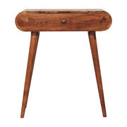 Mini Dressing Table With Foldable Mirror - Caramel - R&R Furniture Gallery (Fountain Valley, CA)