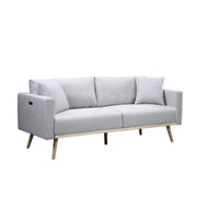 Easton - Fabric Sofa With USB Charging Ports Pockets And Pillows - R&R Furniture Gallery (Fountain Valley, CA)