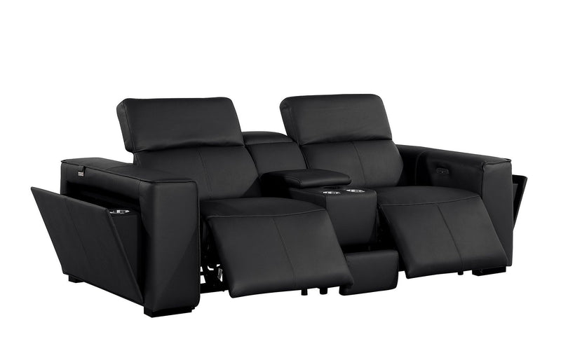 1224 - 7-Piece Modular Power Reclining Sofa, Loveseat & Chair Set In With 5 Power Recliners & Power Headrests