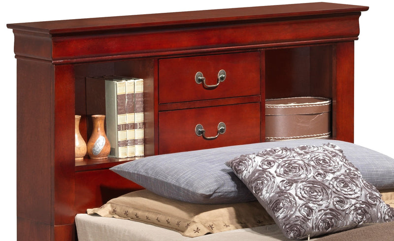 Traditional Style Bookcase Storage Bed - R&R Furniture Gallery (Fountain Valley, CA)