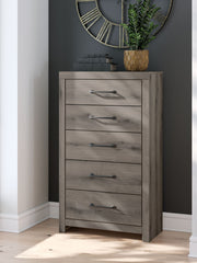 Graystorm - Five Drawer Chest - Brown Gray - R&R Furniture Gallery (Fountain Valley, CA)